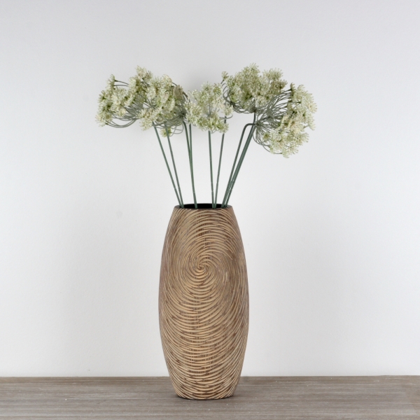 Umelá kvetina biely aníz 59cm