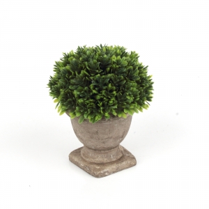 Umelá kvetina buxus v kvetináči 12x15x12cm