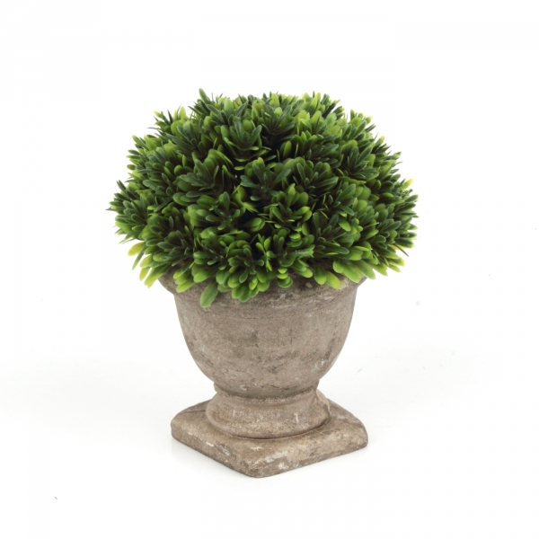 Umelá kvetina buxus v kvetináči 12x15x12cm