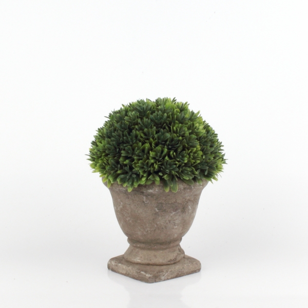 Umelá kvetina buxus v kvetináči 15x19x15cm
