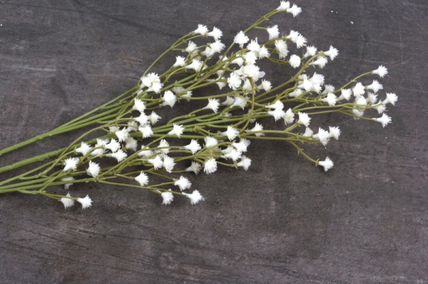 Umelá kvetina Gypsophila krémová 60cm