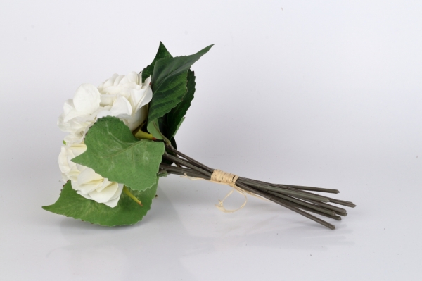 Umelá kytica ruží a hortenzií 29cm