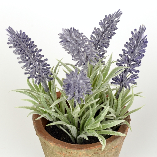 Umelá levanduľa v kvetináči dekorácia