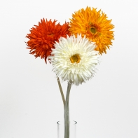 Umelé kvety Gerbera oranžová
