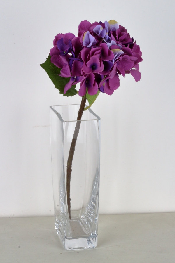 Umelé kvety hortenzie fialová 52cm