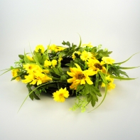 Umelé kvetiny - veniec margaréta SUM425715