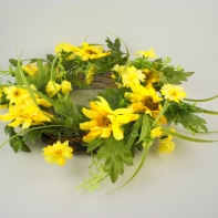 Umelé kvetiny - veniec margaréta SUM425715