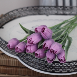 Umelé tulipány fialové 43cm