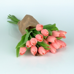 Umelý tulipán retro ružový 40cm