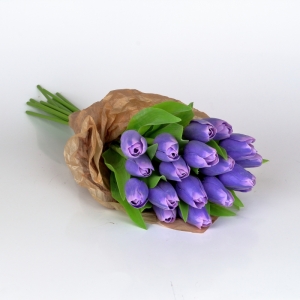 Umelý tulipán svetlo fialový 40cm