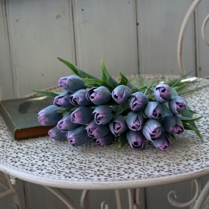 Umelý tulipán tmavo fialový