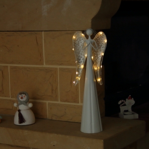 Vianočný anjel modliaci sa LED