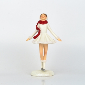 Vianočná dekorácia 2022 - krasokorčuliarka 23cm