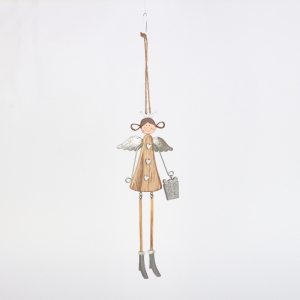 Vianočné dekorácie Anjel šťastie 9,5x25x0.9cm