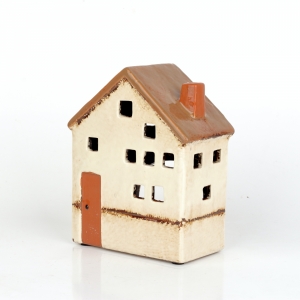 Vianočná dekorácia domček 15x6x12cm svetlý