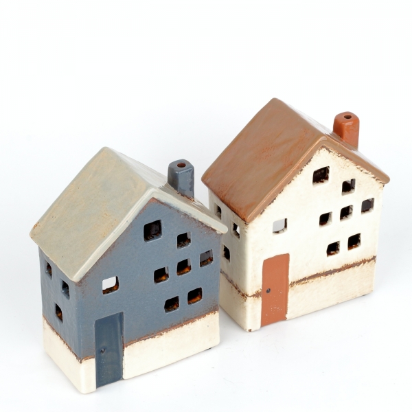 Vianočná dekorácia domček 15x6x12cm svetlý