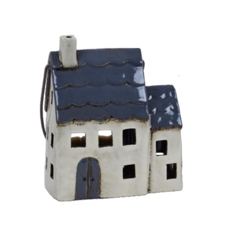 Vianočné dekorácie domček na čajovú sviečku typ A