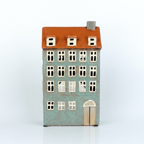 Vianočné dekorácie domčeky 13x23,5x7,5cm D