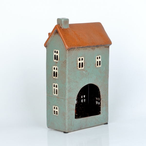 Vianočné dekorácie domčeky 13x23,5x7,5cm D