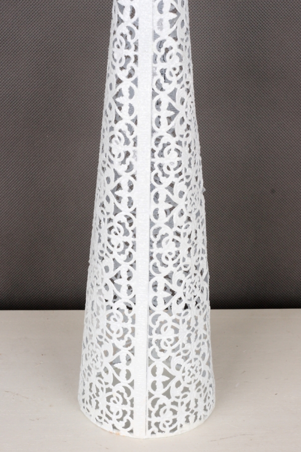 Vianočná dekorácie kovový anjel so srdcom 55cm