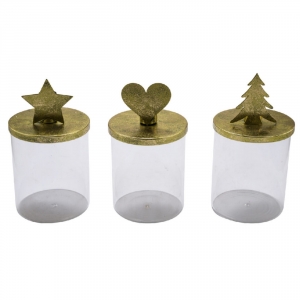 Vianočné dekorácie na stôl 11,5x20cm 3 kusy