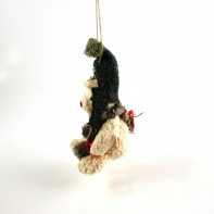 Vianočné dekorácie - plyšový medveď 17cm