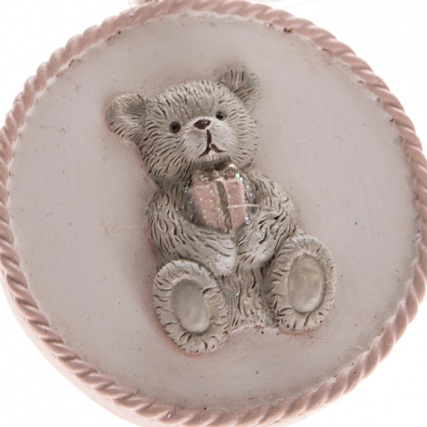 Vianočná dekorácia s medvedíkom 5x5cm