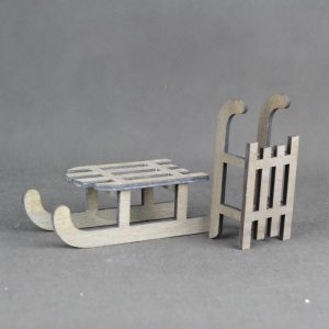 Vianočné dekorácie sane 15cm