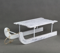 Vianočné dekorácie sane drevené 40cm