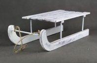 Vianočné dekorácie sane drevené 40cm