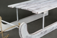 Vianočné dekorácie sane drevené 40cm