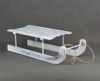 Vianočné dekorácie sane drevené 40cm