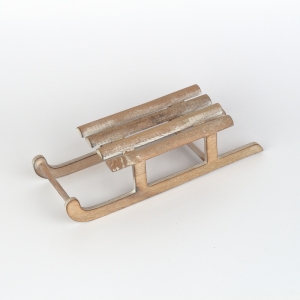 Vianočná dekorácia sánky hnedé 22x8x6cm