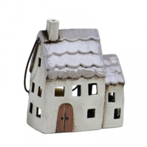 Vianočné dekorácie svietnik domček typ C