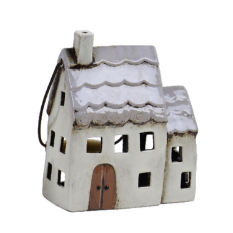 Vianočné dekorácie svietnik domček typ C