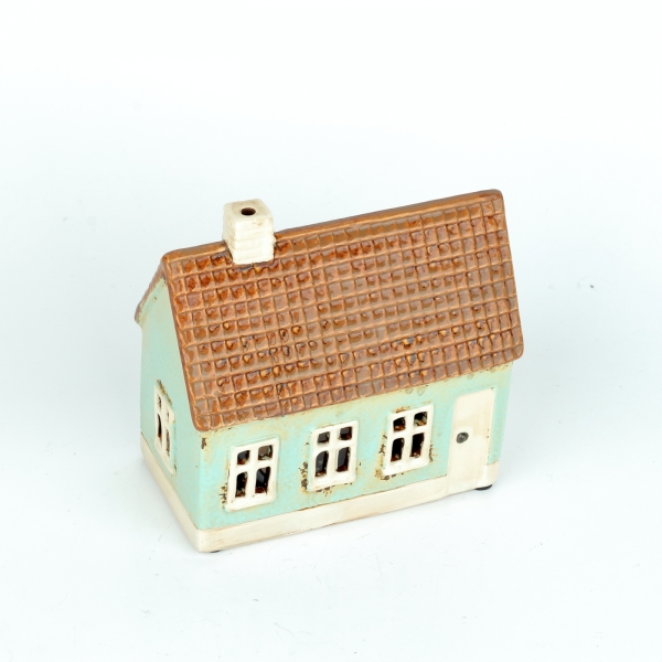 Vianočná dekorácia svietiaci domček 14x7x13cm