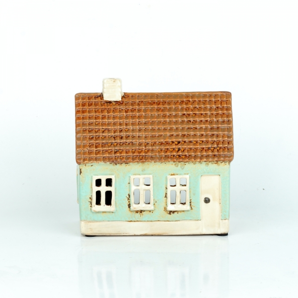 Vianočná dekorácia svietiaci domček 14x7x13cm