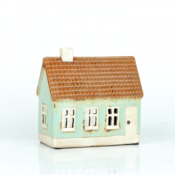 Vianočná dekorácia svietiaci domček 14x7x13cm