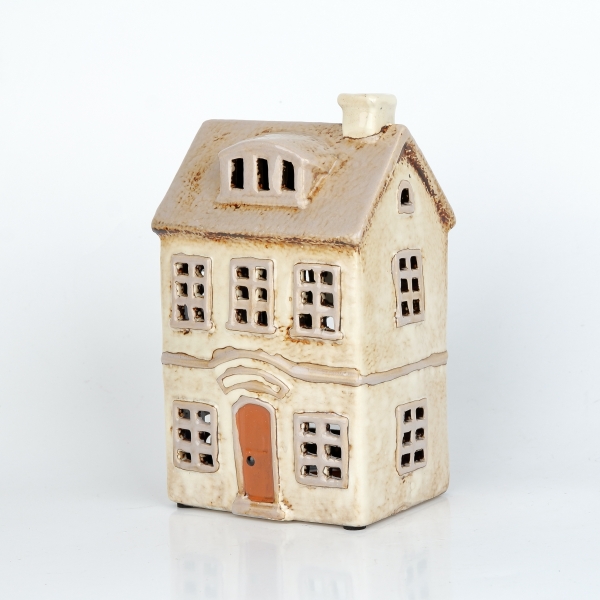 Vánoční dekorace svítící domečky 11,5x19x11,5cm