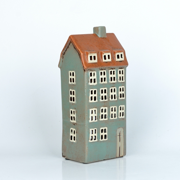 Vianočné dekorácie svietiace domčeky 11,5x25x7,5cm E