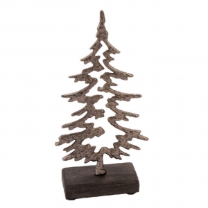 Vianočná dekorácia výpredaj - strom na podstavci 30x5x15cm