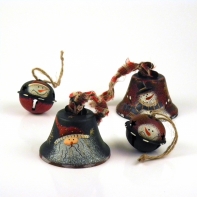 Vianočné dekorácie zvonček 6cm