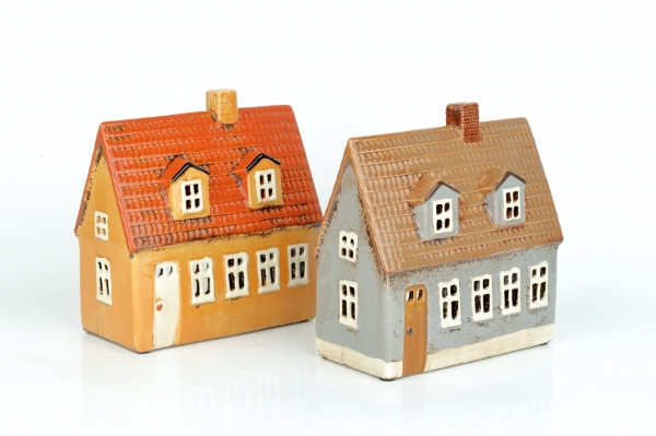 Vianočný domček horská chalupa 18x8x16cm