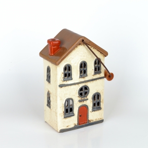 Vianočný domček krémový 11 okien