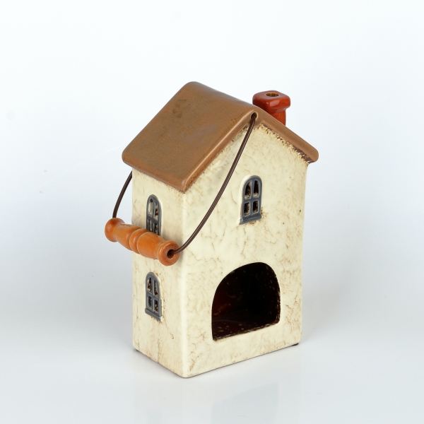 Vianočný domček krémový 11 okien