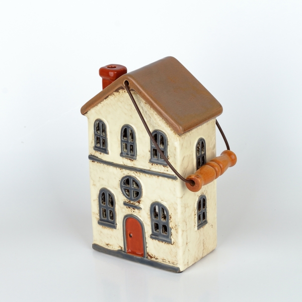 Vianočný domček krémový 11 okien