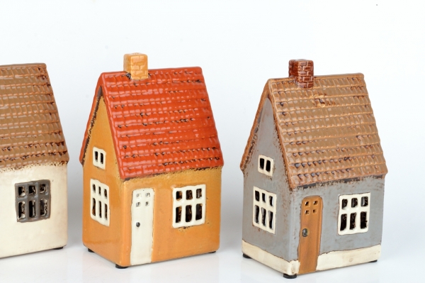 Vianočné domčeky svietiace 17 x 7 x 10 cm