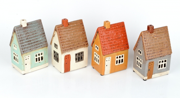 Vianočné domčeky svietiace 17 x 7 x 10 cm