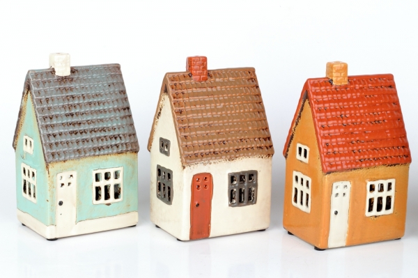 Vianočné domčeky svietiace 17 x 7 x 10 cm