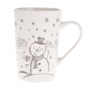 Vianočný hrnček so snehuliakom 435ml